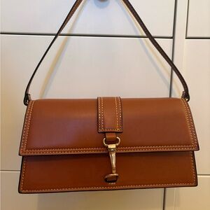 H&M Tan Shoulder Bag with Gold Hardware
